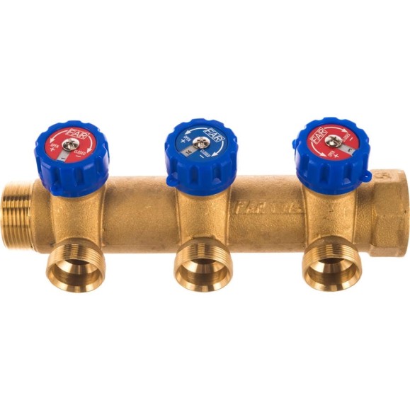 Регулирующий коллектор c 3-мя отводами FAR 1 1/4" М33х1.5 FK 3827 C11403