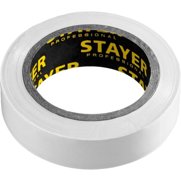 Изолента ПВХ STAYER Protect-10 10м 0,13х15 мм, белая 12291-W Изолента ПВХ STAYER Protect-10 10м 0,13х15 мм, белая 12291-W