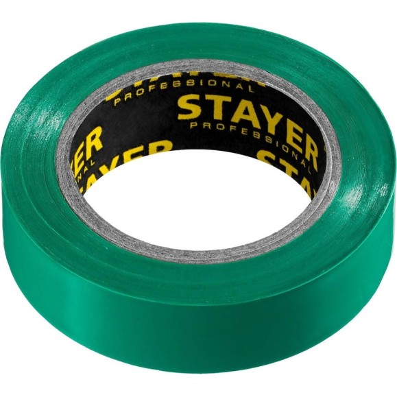 Изолента ПВХ STAYER Protect-10 10м 0,13х15 мм, зеленая 12291-G Изолента ПВХ STAYER Protect-10 10м 0,13х15 мм, зеленая 12291-G
