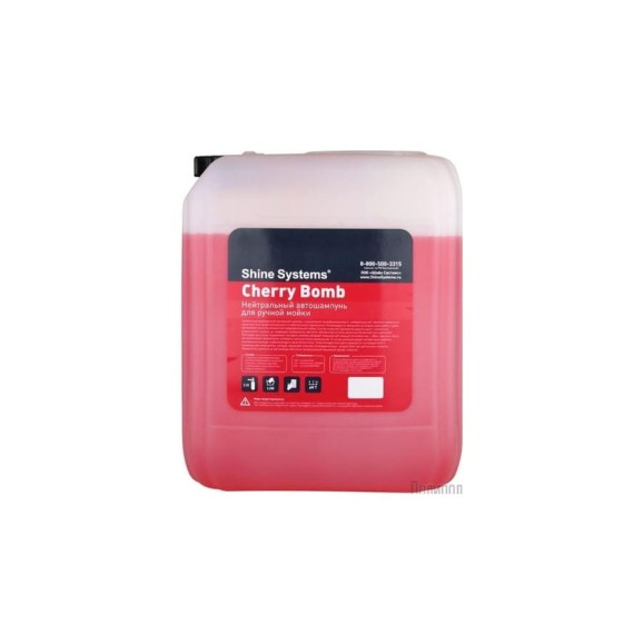 Автошампунь для ручной мойки Shine Systems CherryBomb Shampoo, 10 л SS959 Автошампунь для ручной мойки Shine Systems CherryBomb Shampoo, 10 л SS959