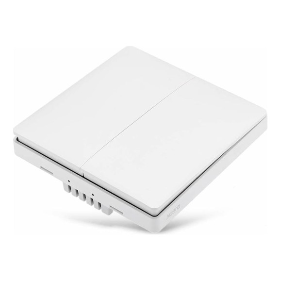 Настенный выключатель Aqara две клавиши, Wall Switch No Neutral, Double Rocker QBKG03LM Настенный выключатель Aqara две клавиши, Wall Switch No Neutral, Double Rocker QBKG03LM