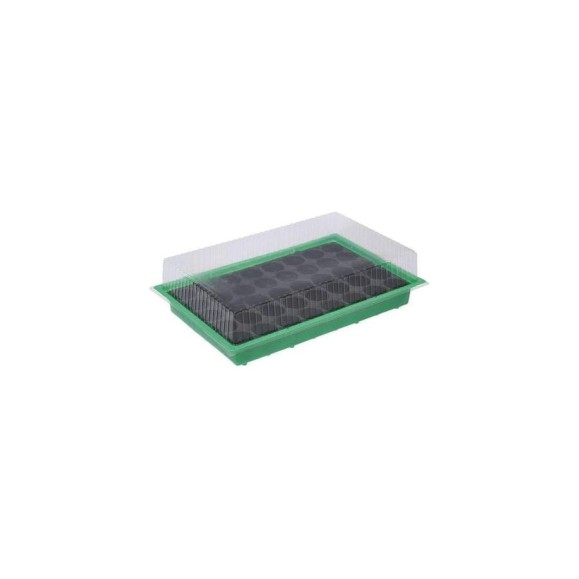 Мини-парник для рассады Greengo 56.7х36х15.5 см, 1 вставка, 40 ячеек 1986208 Мини-парник для рассады Greengo 56.7х36х15.5 см, 1 вставка, 40 ячеек 1986208