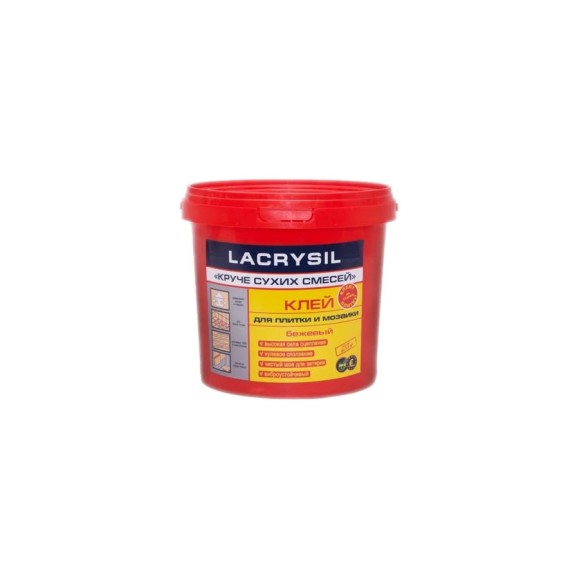 Клей акриловый Круче сухих смесей для плитки и мозаики 1 кг LACRYSIL 1