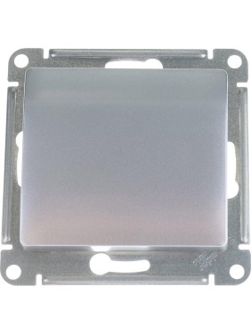 1-клавишный переключатель Systeme Electric (Schneider Electric) GLOSSA сх.6, 10АХ, алюминий GSL000361