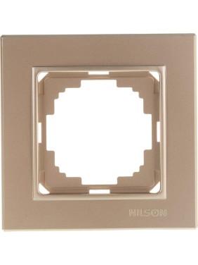 Одноместная рамка NILSON золото Alegra metallic 25150091