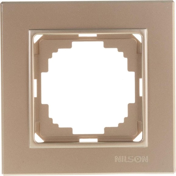 Одноместная рамка NILSON золото Alegra metallic 25150091