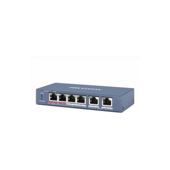 4-х портовый неуправляемый коммутатор Hikvision DS-3E0106P-E/M АН5025475 4-х портовый неуправляемый коммутатор Hikvision DS-3E0106P-E/M АН5025475