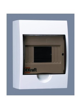 Модульный пластиковый корпус DEKraft ЩРН-П-6 IP41 31009DEK Модульный пластиковый корпус DEKraft ЩРН-П-6 IP41 31009DEK