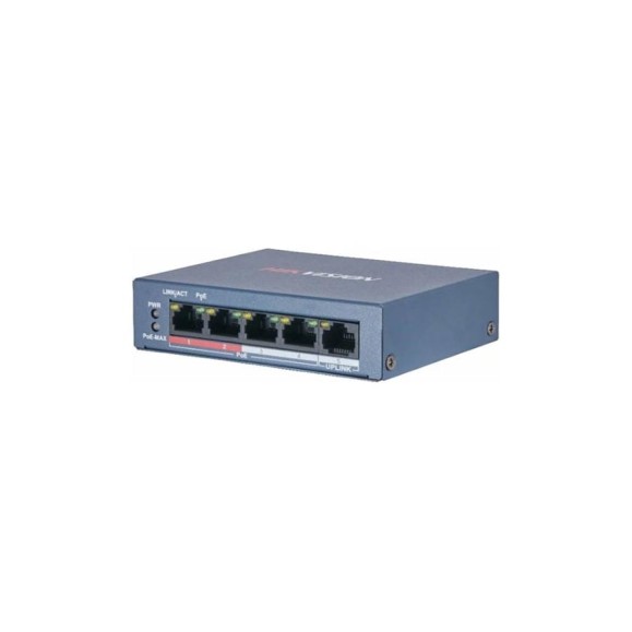 4-х портовый неуправляемый коммутатор Hikvision DS-3E0105P-E/MB АН5020841