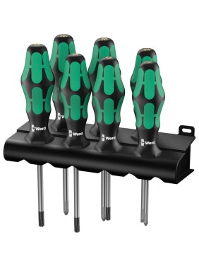 Набор отверток Wera, Kraftform Plus Lasertip с подставкой, 7 предметов, WE-320540