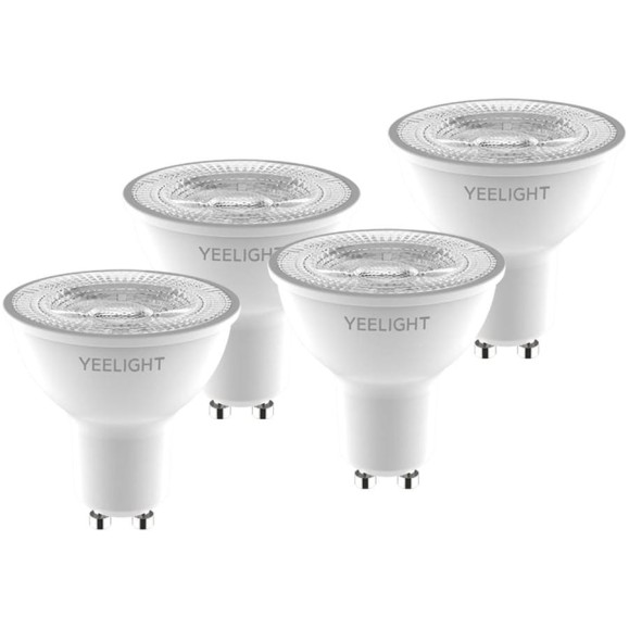 Умная лампочка YEELIGHT GU10, Smart bulb W1Dimmable - упаковка 4 штуки YGYC0120005WTEU Умная лампочка YEELIGHT GU10, Smart bulb W1Dimmable - упаковка 4 штуки YGYC0120005WTEU