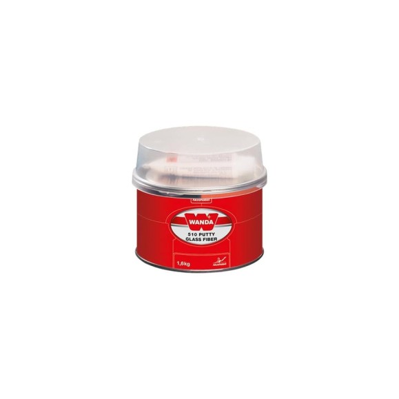 Шпатлевка со стекловолокном Wanda 510 PUT GLASS FIB комплект, 1.6 кг 00723