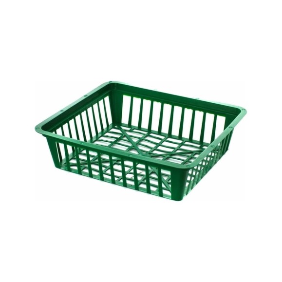 Корзина для луковичных FormPlastic FORM 1265 квадратная, 28х25х7 см, зеленая 039423