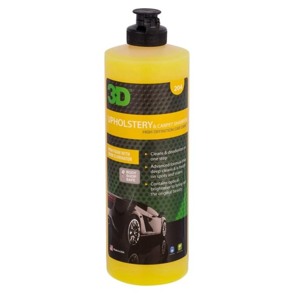 Очиститель ткани 3D Upholstery & Carpet Shampoo 204OZ16 0.47 л 020524