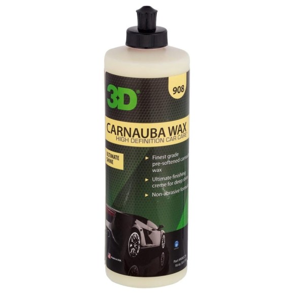 Жидкий воск 3D Carnauba Wax 908OZ16 0.48 л 020622 Жидкий воск 3D Carnauba Wax 908OZ16 0.48 л 020622