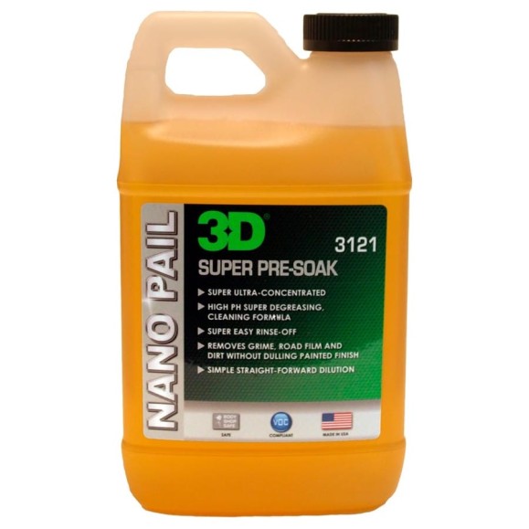 Автошампунь-обезжириватель 3D Super Pre Soak 3121OZ64 1.89 л 020530