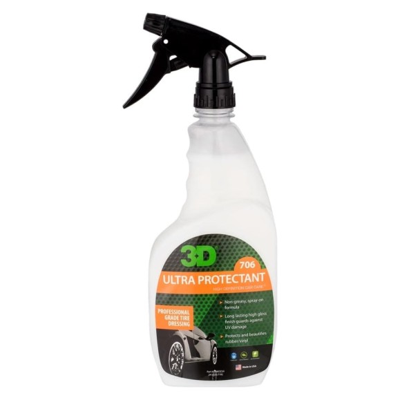 Чернение резины и пластика 3D Ultra Protectant 706OZ24 0.71 л 020581 Чернение резины и пластика 3D Ultra Protectant 706OZ24 0.71 л 020581