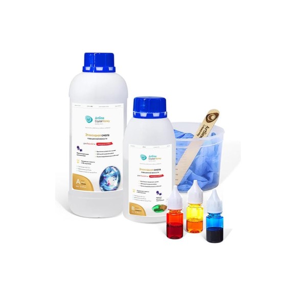 Эпоксидная смола Artline Creativity Artline Honey с творческим набором 1 кг AC-HON-01-000-S01 Эпоксидная смола Artline Creativity Artline Honey с творческим набором 1 кг AC-HON-01-000-S01