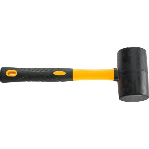 Резиновый молоток (киянка) HARDY 65 мм, ручка 2K, черный 2028-920065