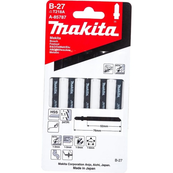 Пилки для лобзика Makita A-85787