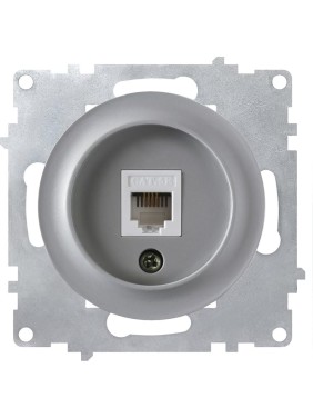 Компьютерная розетка RJ-45 OneKeyElectro, цвет серый 1E20701302 2172839
