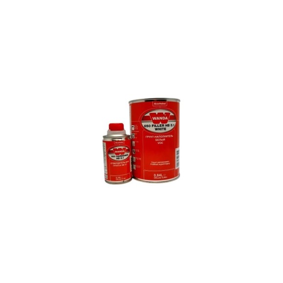 Грунт-наполнитель Wanda VOC 650 FIL HB 5:1 WHITE комплект 1 л 00699