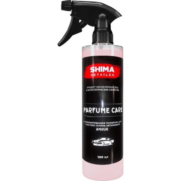 Полироль для пластика SHIMA DETAILER PARFUME CARE AMOUR парфюмированный матовый 500мл 4603740921480 Полироль для пластика SHIMA DETAILER PARFUME CARE AMOUR парфюмированный матовый 500мл 4603740921480