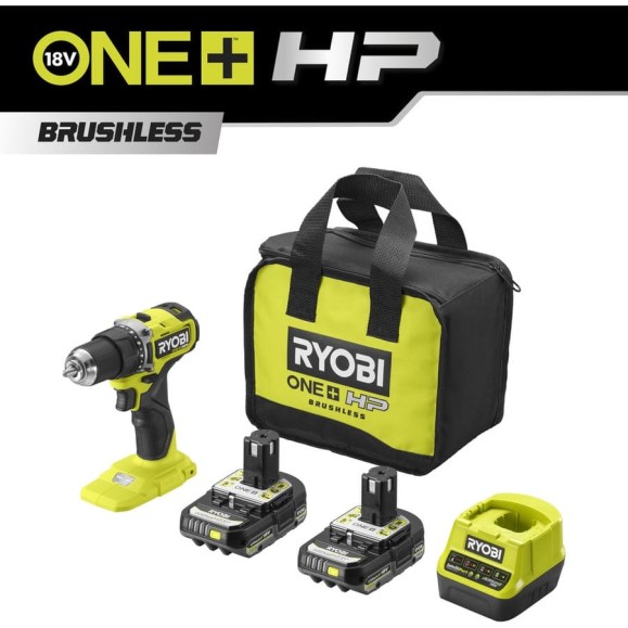 Бесщеточная дрель-шуруповерт Ryobi ONE+ HP RDD18C-220S 5133004980 Бесщеточная дрель-шуруповерт Ryobi ONE+ HP RDD18C-220S 5133004980