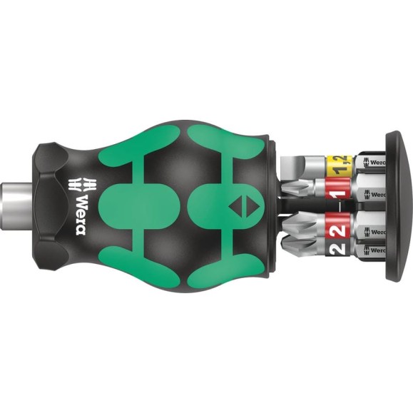Короткая ручка-битодержатель с битами Wera, 6 предметов, WE-008874 Короткая ручка-битодержатель с битами Wera, 6 предметов, WE-008874