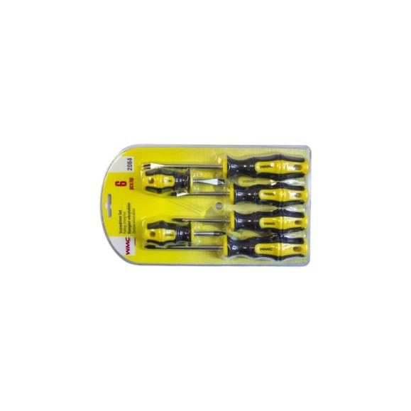 Набор отверток WMC TOOLS 6 пр, в блистере 7004A 2064