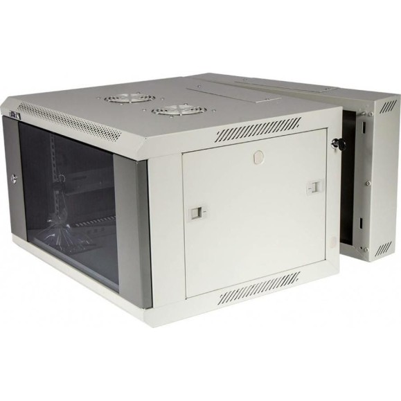 Настенный шкаф TWT серии Pro 3-секционный 15U 600x600, стеклянная дверь I CBW3G-15U-6x6-GY