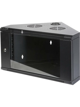 Настенный шкаф TWT угловой, 6U 600x430, стеклянная дверь, черный I CBWTG-6U-6x4-BK Настенный шкаф TWT угловой, 6U 600x430, стеклянная дверь, черный I CBWTG-6U-6x4-BK