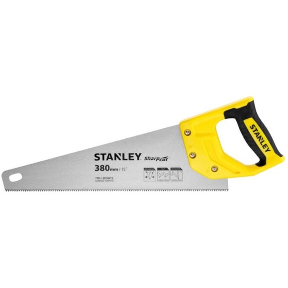 Ножовка Stanley SHARPCUT 7TPI, 380 мм STHT20366-1