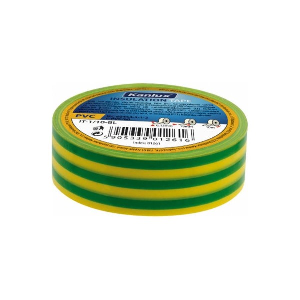 Изолента KANLUX IT-1/20-Y/GN/ 1277