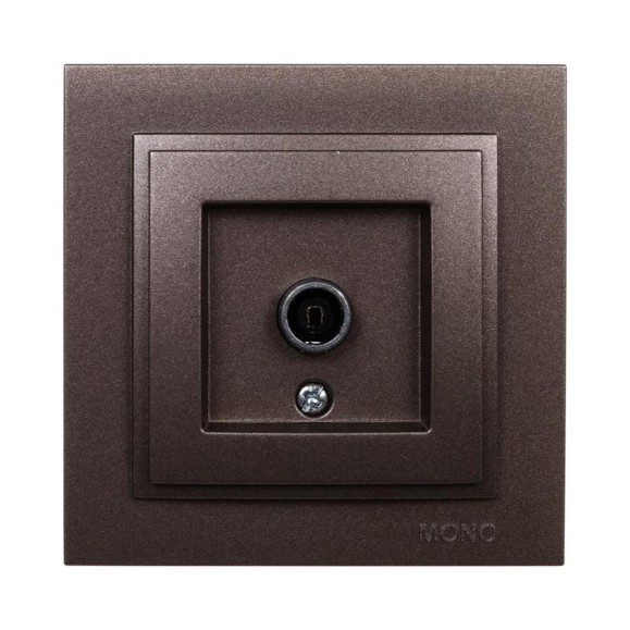 Проходная-универсальная TV розетка MONO ELECTRIC с экраном DESPINA бронза 102-232305-137 Проходная-универсальная TV розетка MONO ELECTRIC с экраном DESPINA бронза 102-232305-137