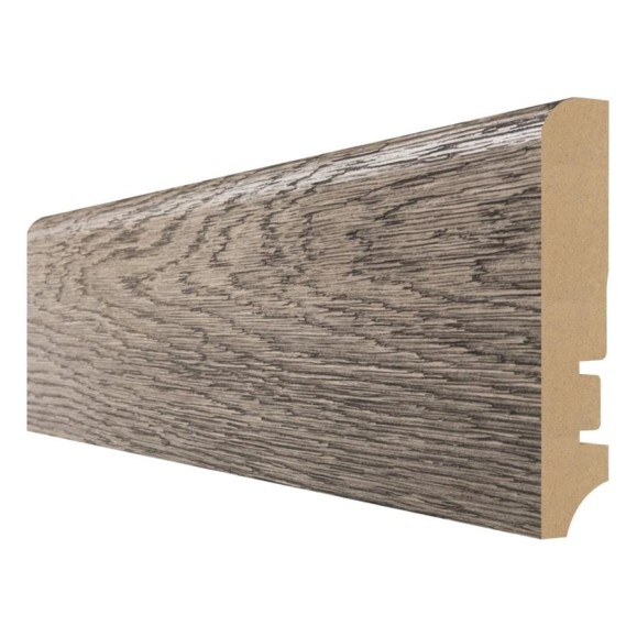 Плинтус Aktuell Design (16x81x2400 мм; МДФ; Дуб сухой серый) Hannahholz AD 81402.23