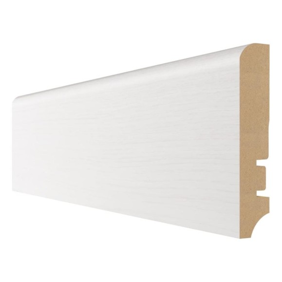 Плинтус Aktuell Design (16x81x2400 мм; МДФ; Дуб Джок Стрейтч белый) Hannahholz AD 81402.33