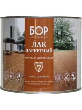 Паркетный лак Бор АУ-271, износостойкий, глянцевый, 1,8 кг 4607023392837