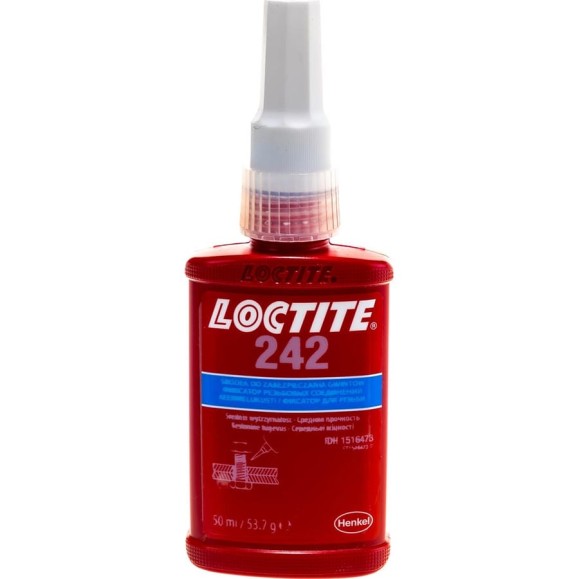 Резьбовой фиксатор средней прочности Loctite 242, 50 мл 1516473 Резьбовой фиксатор средней прочности Loctite 242, 50 мл 1516473