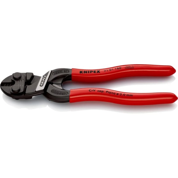 Болторез Knipex, CoBolt S, компактный, 160 мм, черный, 1К ручки, KN-7101160SB