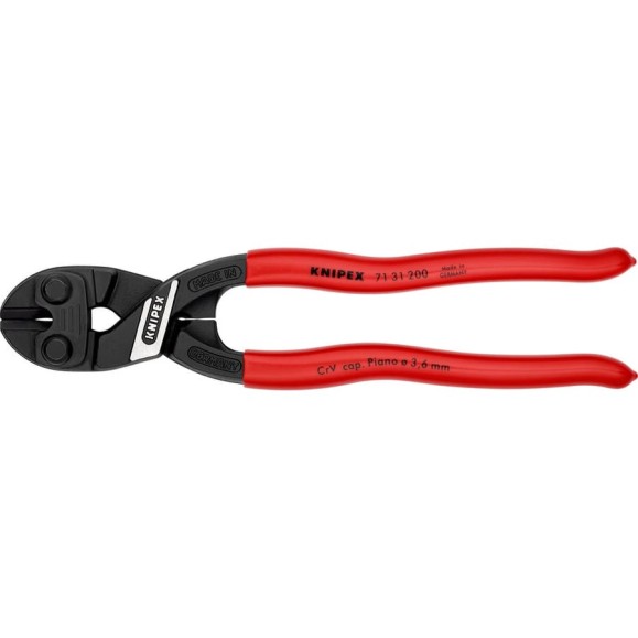 Болторез KNIPEX CoBolt с выемкой на кромках, длина 200 мм, 1К ручки, KN-7131200SB Болторез KNIPEX CoBolt с выемкой на кромках, длина 200 мм, 1К ручки, KN-7131200SB