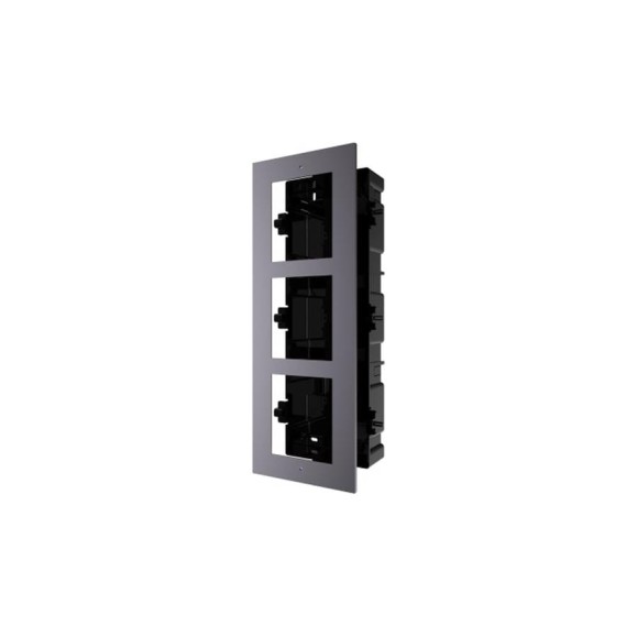 Монтажная рамка Hikvision DS-KD-ACF3/Plastic на 3 модуля, врезная с пластиковым монтажным основанием 18771