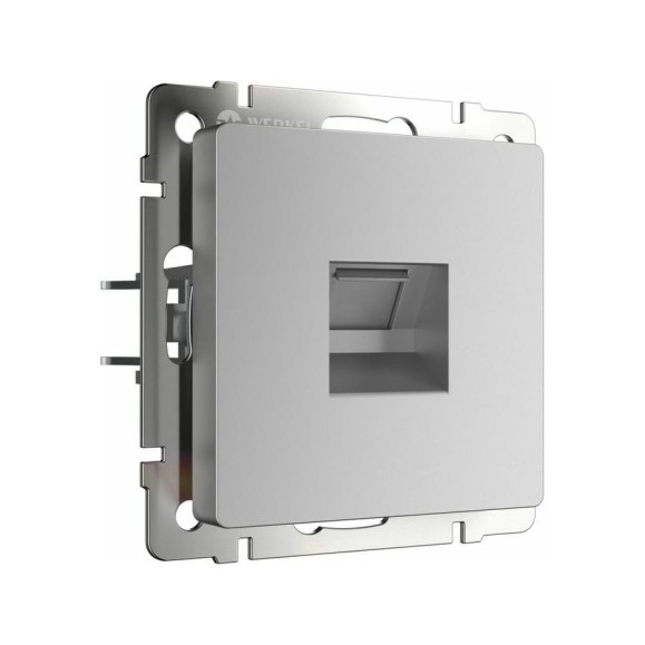 Розетка WERKEL Ethernet RJ-45 (серебряный) a051501
