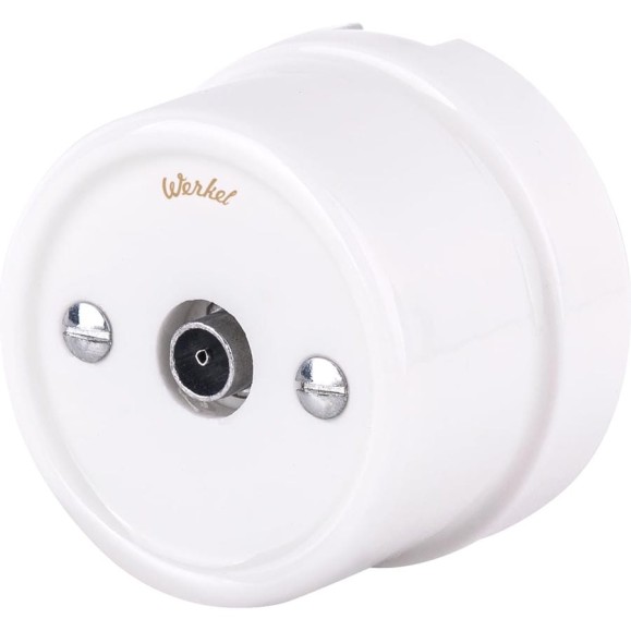 ТВ розетка W5683001 WERKEL белая Ретро a051315 ТВ розетка W5683001 WERKEL белая Ретро a051315