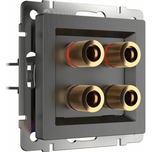 Акустическая розетка Werkel W1185004 графит рифленый a050752