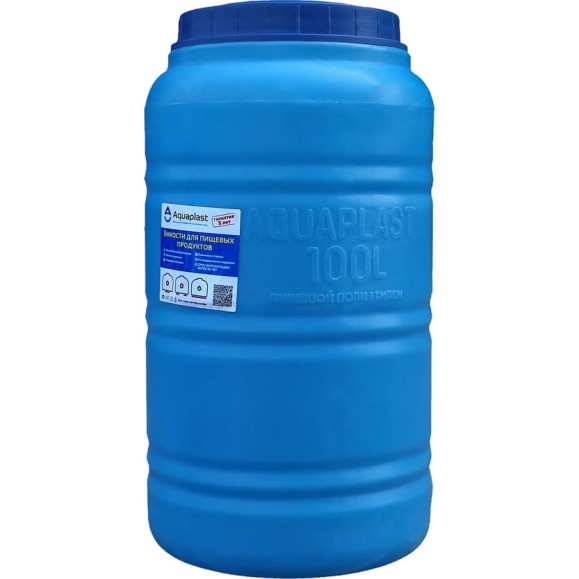 Овально-вертикальная емкость AQUAPLAST 100 л, синяя 4630017951796 Овально-вертикальная емкость AQUAPLAST 100 л, синяя 4630017951796