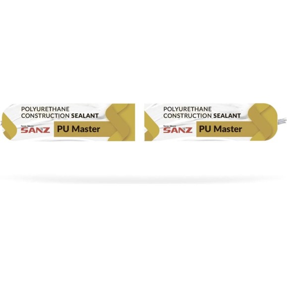 Клей-герметик полиуретановый строительный PU MASTER 40, белый RAL 9003, 600мл SANZ PU-M-WH-0928