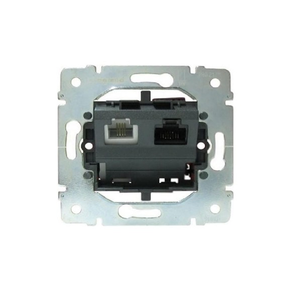 Телефонная розетка Legrand Galea Life VDI двойная RJ45/RJ11 коннектор категории 6 UTP 775781