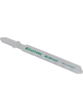 Пилки KRAFTOOL для эл/лобзика, Bi-Metall, по металлу, 1,5-2мм, EU-хвост., шаг 1,2мм, 55мм, 2шт 159555-1,2