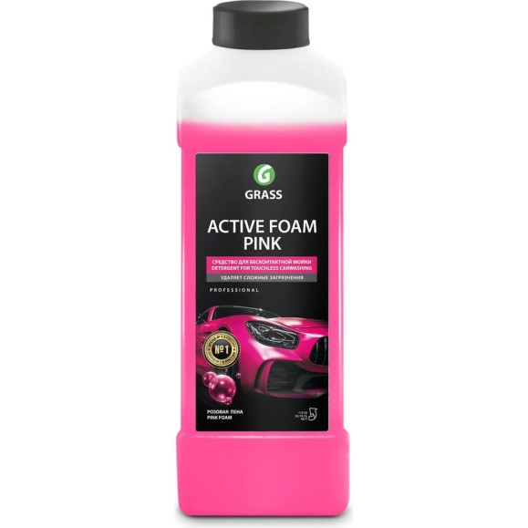 Автошампунь Active Foam Pink 1 л Grass 113120